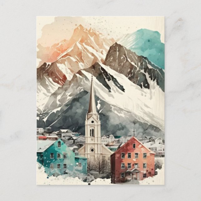 Postal Festiva Islandia (Anverso)