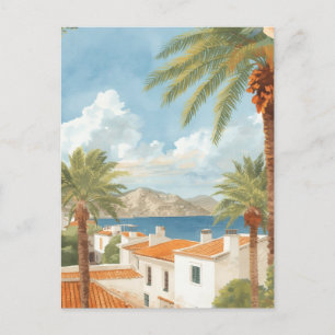 Postal Festiva Islas Baleares Viaje Francés Vintage
