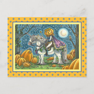 POSTAL FESTIVA JACK O LANTERN PRINCE EN SU MAGIC UNICORN