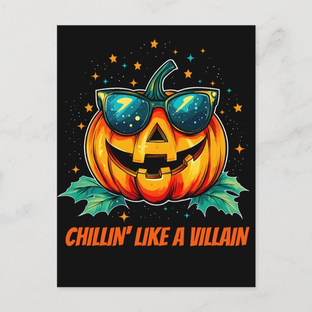 Postal Festiva Jack-O-Space de Guay cósmico (Anverso)