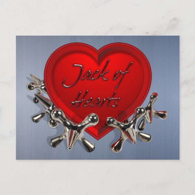 Postal Festiva Jack of Hearts Valentine (Anverso)