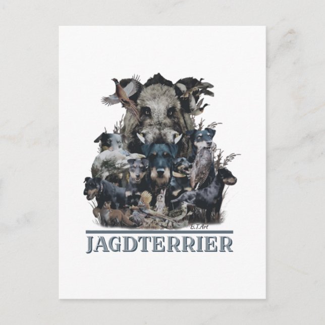 Postal Festiva Jagdterrier (Anverso)
