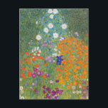 Postal Festiva Jardín de flores vibrantes - Gustav Klimt<br><div class="desc">Añada un toque de elegancia eterna a su correspondencia con esta postal de Gustav Klimt Flower Garden. Esta postal presenta la vibrante obra maestra de Art Nouveau de Klimt, con exuberantes patrones florales y detalles complejos que capturan la belleza y armonía de un jardín floreciente. Perfecto para enviar mensajes sentidos,...</div>