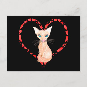 POSTAL FESTIVA JAVANESE CAT HEART