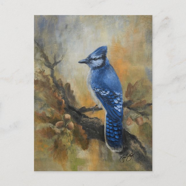Postal Festiva Jay Bird Postcard (Anverso)