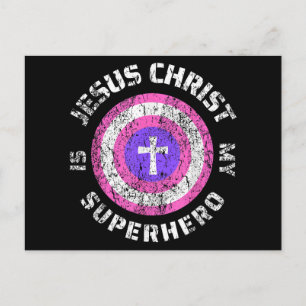 Postal Festiva Jesucristo Es Mi Superhéroe Jesús