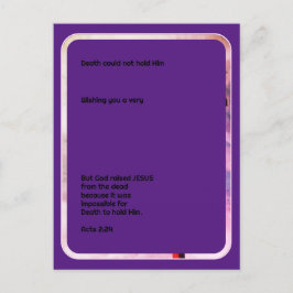 Postal Festiva JESÚS ES AYUDA Cristiana RISEN