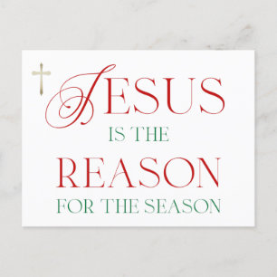 Postal Festiva Jesús Es La Razón De La Temporada
