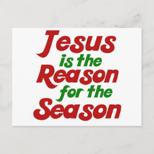 Postal Festiva Jesús es la razón de la temporada de Navidades