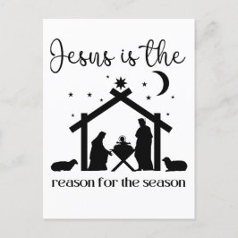 Postal Festiva Jesús es la razón de la temporada Navidades Jesús