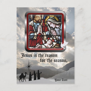 Postal Festiva Jesús es la razón de la temporada - Tercera versió