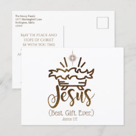 Postal Festiva JESUS MEJOR REGALO DE Natividad Navidades