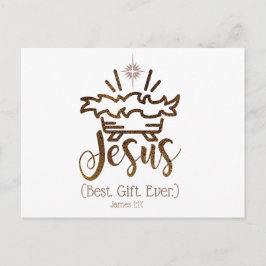 Postal Festiva JESUS MEJOR REGALO DE Natividad Navidades