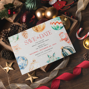 Postal Festiva Jingle & Mingle Navideño Guarde la Fecha