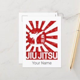 Postal Festiva Jiu Jitsu lucha contra las artes marciales japones