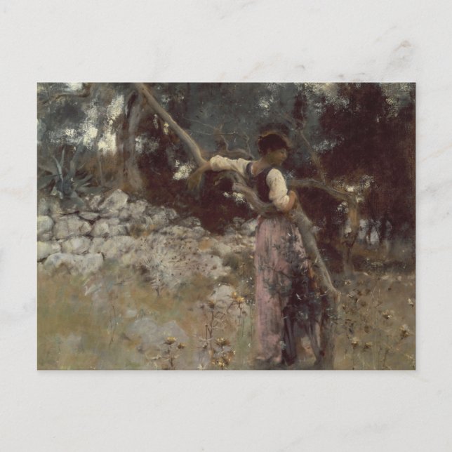 Postal Festiva John Singer Sargent - Un capriote (Anverso)