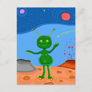 Postal Festiva Jolly the Cute Alien