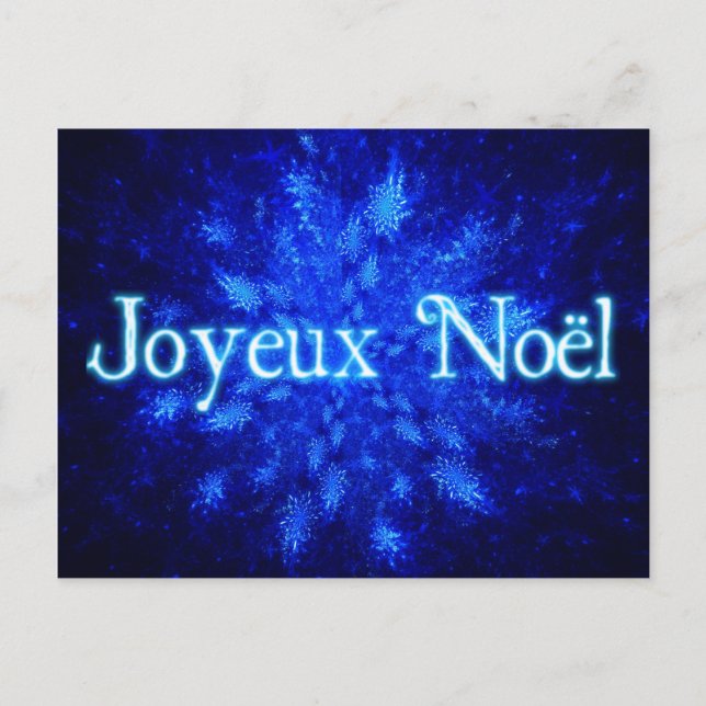 Postal Festiva Joyeux Noё l - Snowburst (Anverso)