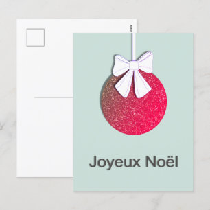 Postal Festiva Joyeux Noel Holiday