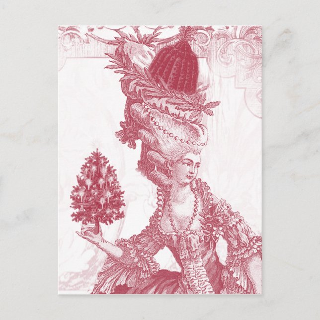 Postal Festiva Joyeux Noel (rouge) (Anverso)