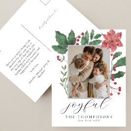 Postal Festiva Joyful Elegant Winter Botanicals Photo