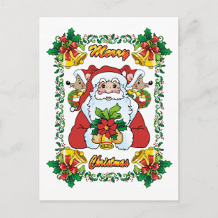 Postal Festiva Joyful Santa