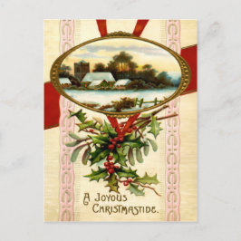 Postal Festiva Joyous Christmastide Postcard