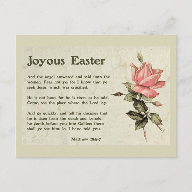 Postal Festiva Joyous Easter (Anverso)