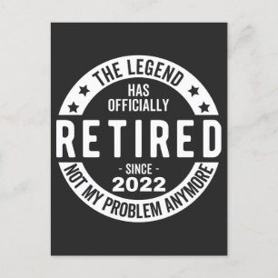 Postal Festiva jubilación divertida, jubilado, bombero retirado,