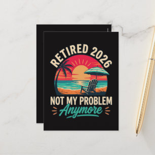 Postal Festiva Jubilado 2026 No Es Mi Problema Ya