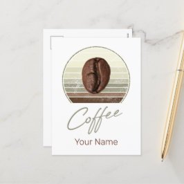 Postal Festiva Judías De Café Para Espresso Y Barista Retro