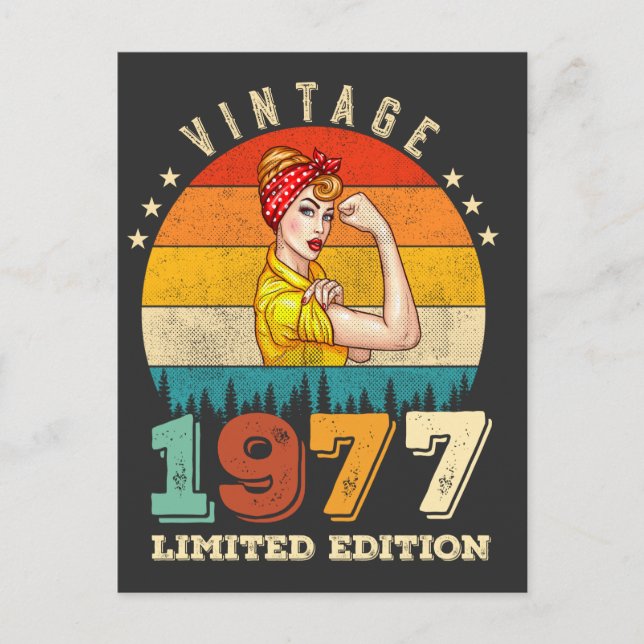 Postal Festiva Jueves 1977 Vintage 48 Años (Anverso)