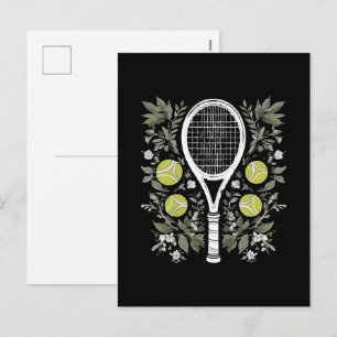 Postal Festiva Jugador de tenis