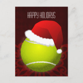 Postal Festiva jugador de tenis Saludo de feriado