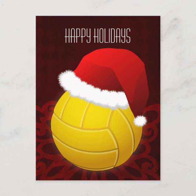 Postal Festiva jugador de voleibol Festividad (Anverso)