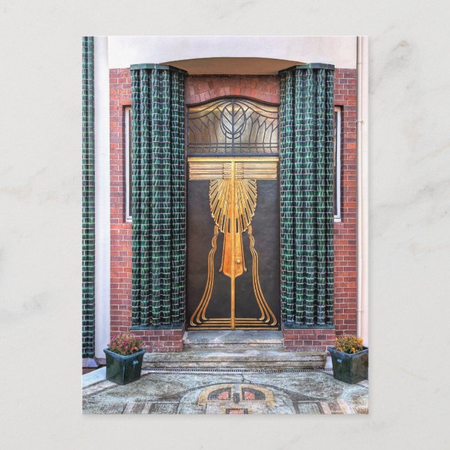 Postal Festiva Jugenstil Door (Anverso)