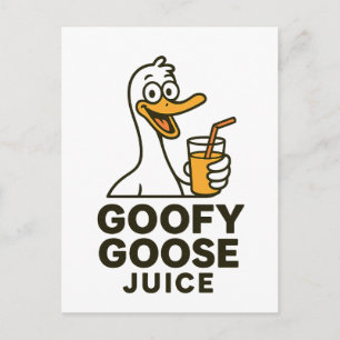 Postal Festiva Jugo de Ganso Goofy – Diseños Divertidos y Origina