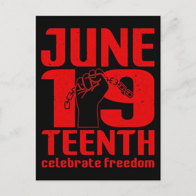 Postal Festiva Juneteenth celebra la libertad juneteenth 2026 (Anverso)