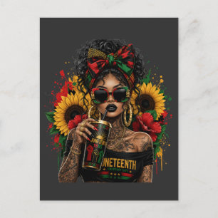 Postal Festiva Juneteenth Mujeres Negras Historia Afroamericana