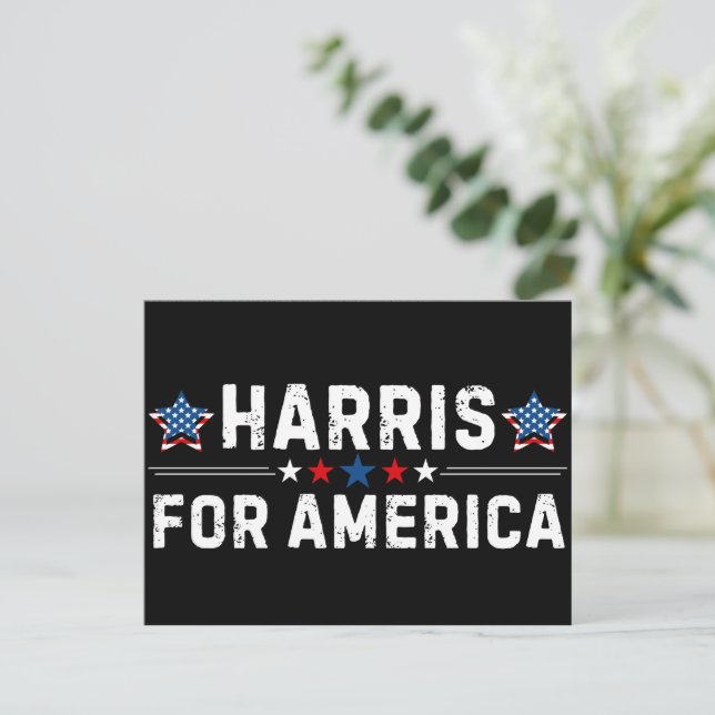 Postal Festiva Kamala Harris (Anverso de pie)
