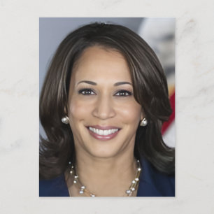 Postal Festiva Kamala Harris 2024 mi presidente es negro y femeni