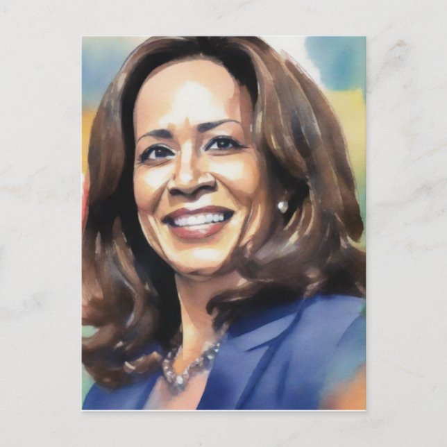 Postal Festiva Kamala Harris 2024 vicepresidenta de Black Women S (Anverso)