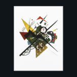 Postal Festiva Kandinsky En White II - Resumen De Arte Expresioni<br><div class="desc">Una de las obras más notables de Wassily Kandinsky,  uno de los fundadores del arte abstracto. Kandinsky ocupó su lugar en la historia como uno de los artistas únicos que abrió nuevos caminos en el arte mundial.</div>