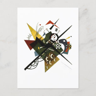 Postal Festiva Kandinsky En White II - Resumen De Arte Expresioni