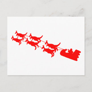 Postal Festiva Kangaroo Sleigh