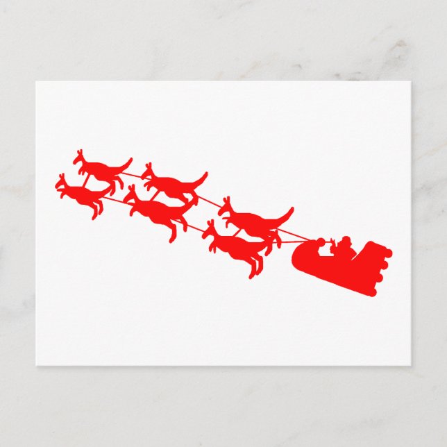 Postal Festiva Kangaroo Sleigh (Anverso)