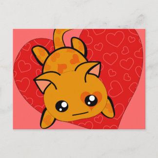 Postal Festiva Kawaii Valentine Kitty