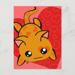 Postal Festiva Kawaii Valentine Kitty