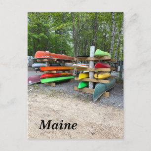 Postal Festiva Kayaks coloridos