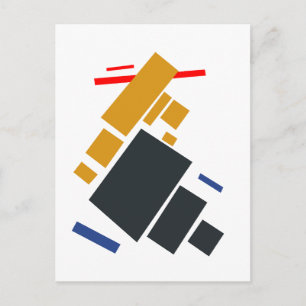 Postal Festiva Kazimir Malevich, El Aviador, Avión Volando
